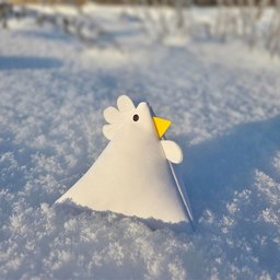 Albina v snegu in soncu