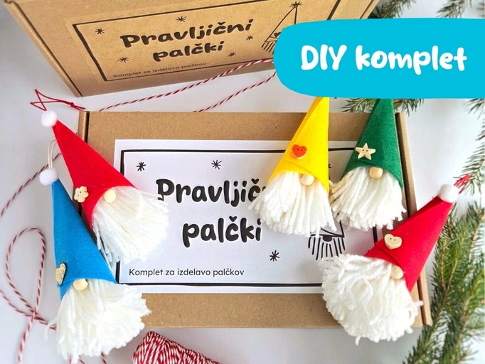 Komplet za izdelavo pravljičnih palčkov iz filca