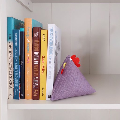 Težkokura drži knjige