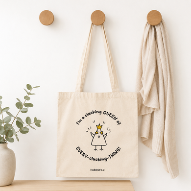 Kurski tote bag Clucking queen