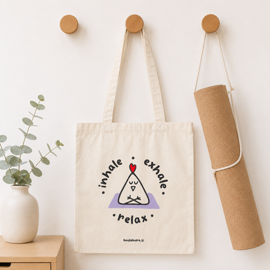Yoga tote bag natur